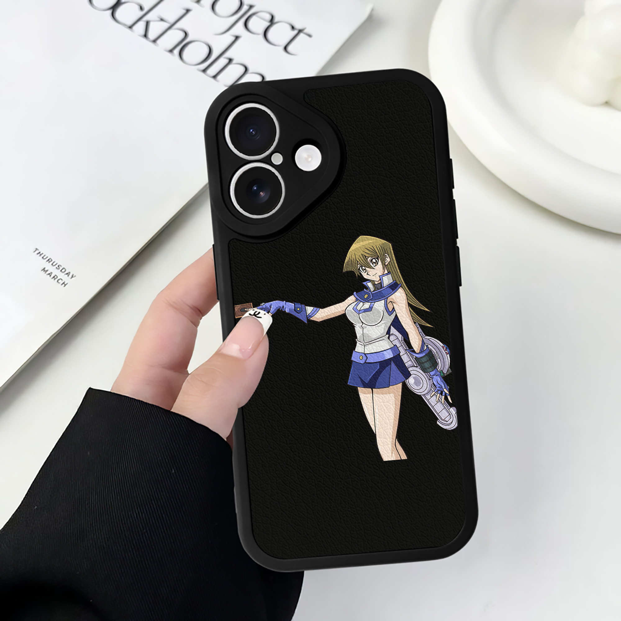 遊☆戯☆王 Yu-Gi-Oh! 【iPhone 16シリーズ対応】シリコンスマホケース（レザー調） 材質：シリコン